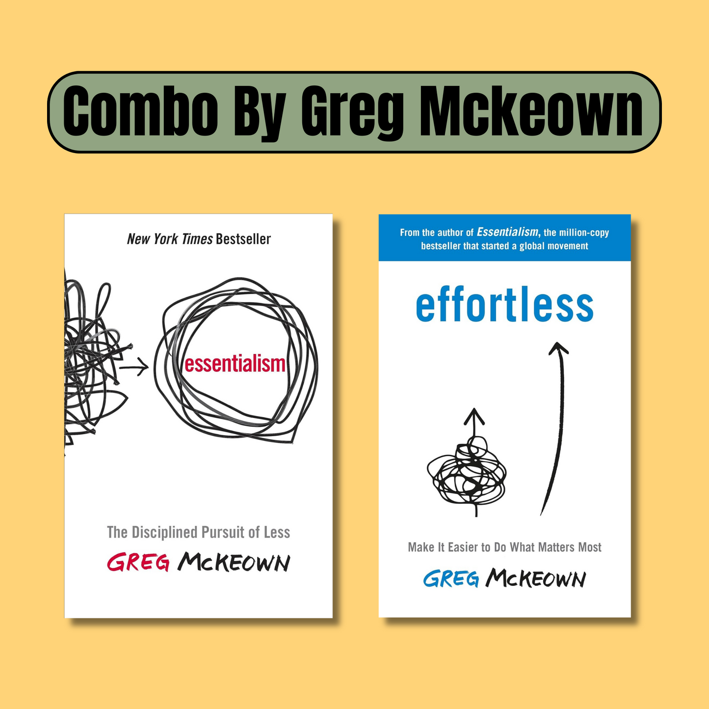 (Combo Pack) Essentialism - Effortless book combo set