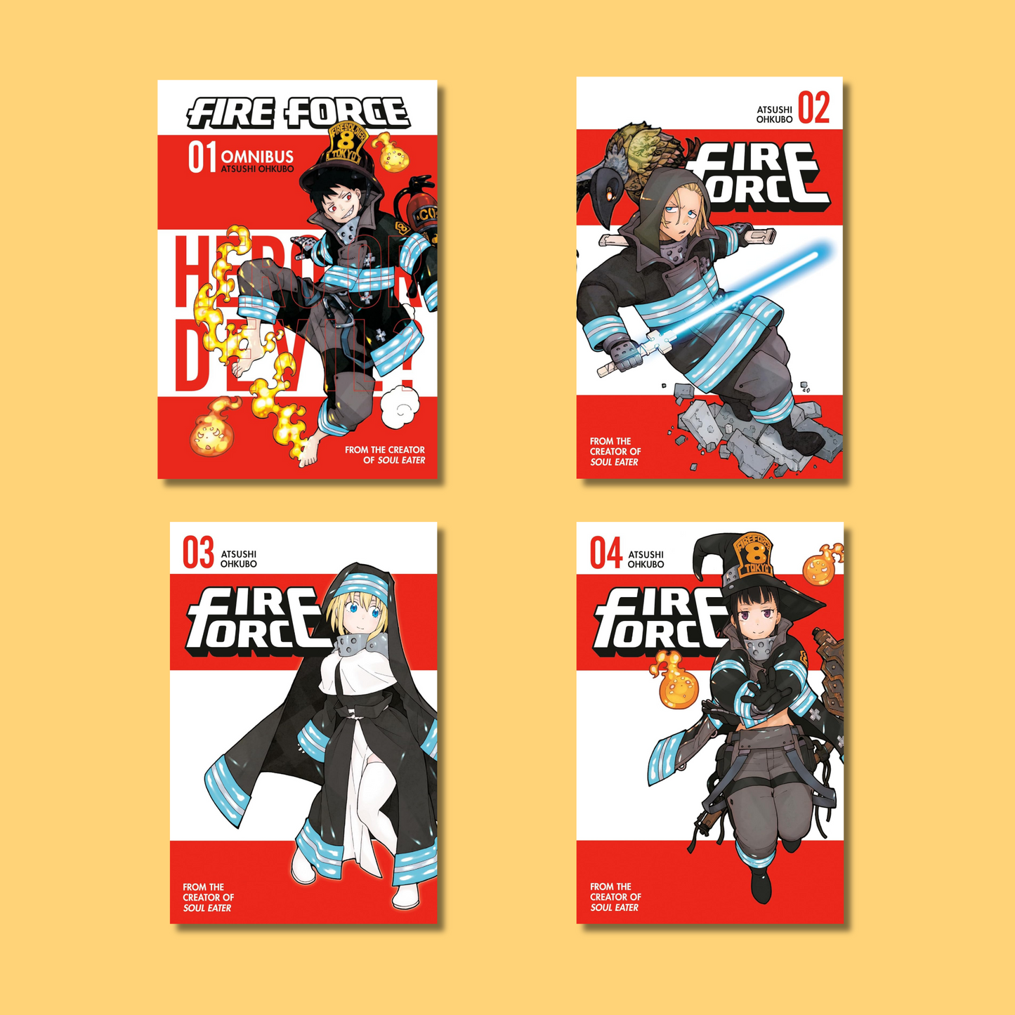 Fire Force Manga Box Set Vol 1-4