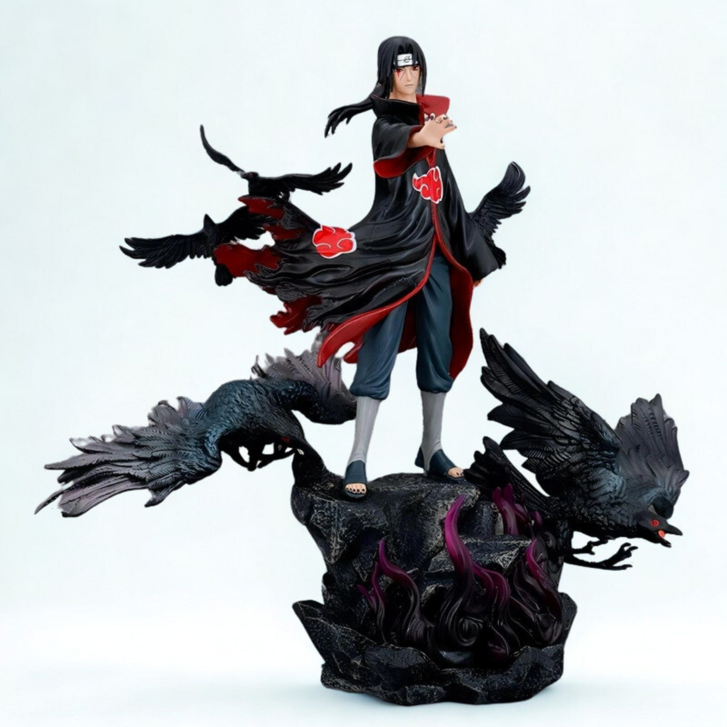 Uchiha Itachi Akatsuki Amaterasu Head Statue 38CM