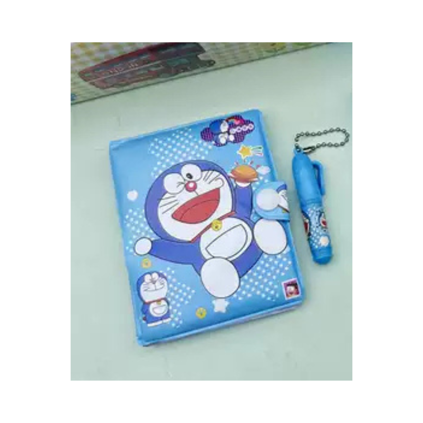 Doraemon Cute Laptop Diary Set – Mini Notebook with Pen & Accessories