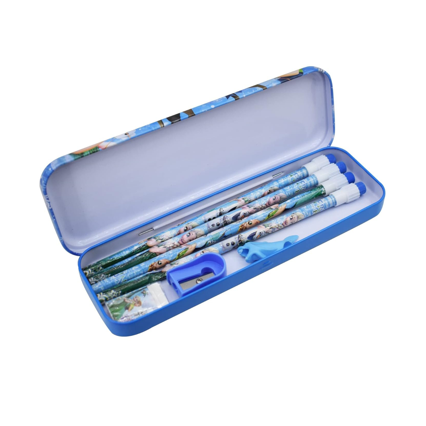 Frozen Themed Kids Stationery Gift Set | Pencil Box, Pencils, Eraser & Sharpener Combo