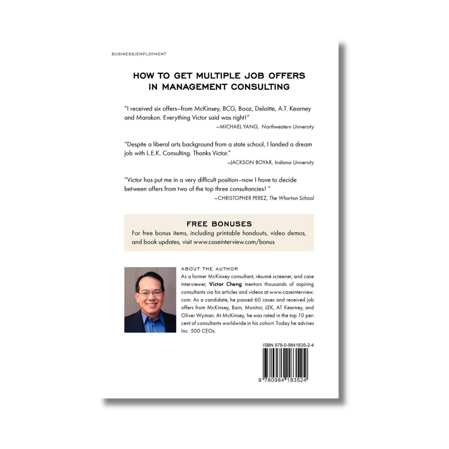 Case Interview Secrets by Victor Cheng (Paperback)