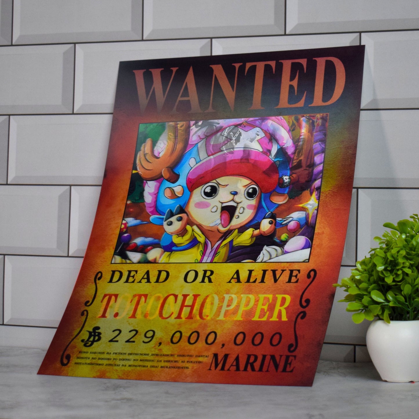 Portgas D. Ace Wanted Poster Artwork – 3D Lenticular A3 Poster