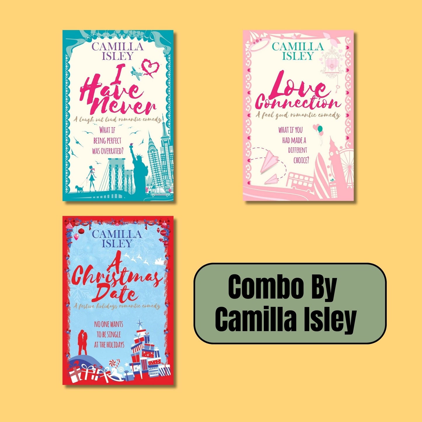 Combo By Camilla Isley: 3 Books (Paperback) book combo set