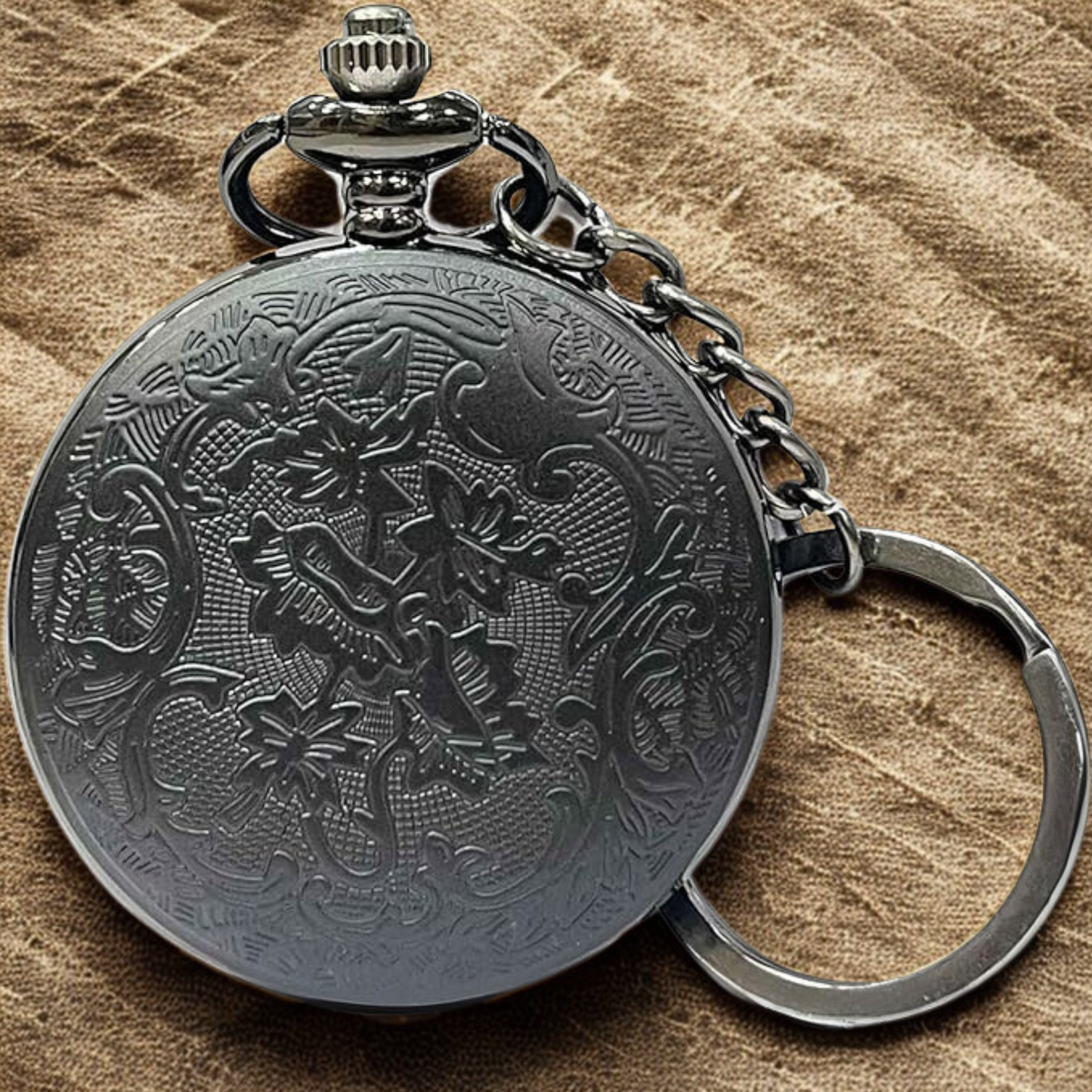 Demon Slayer Pocket Watch Metal Keychain
