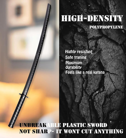 Katana Practice Sword, Polypropylene (Plastic), Bokken, 39 Inches (Without seath/Cover)