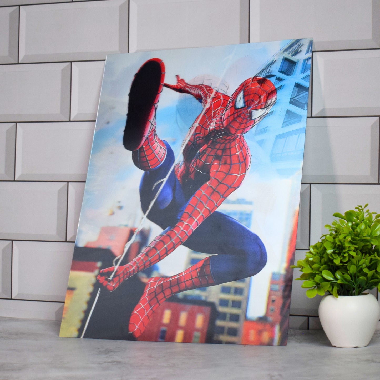 Spider-Man Dynamic Swing Pose – 3D Lenticular A3 Poster