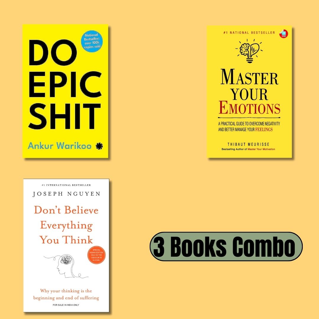 (Combo) Do Epic Shit- Dont Believe Everything You Think- Master Your Emotions (Paperback) book combo set