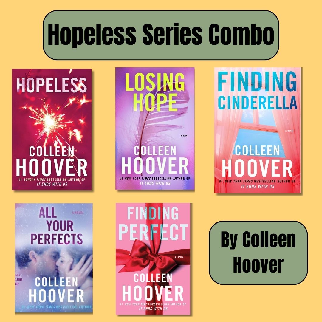 Hopeless Series Combo: 5 Books By Colleen Hoover (Paperback) book combo set