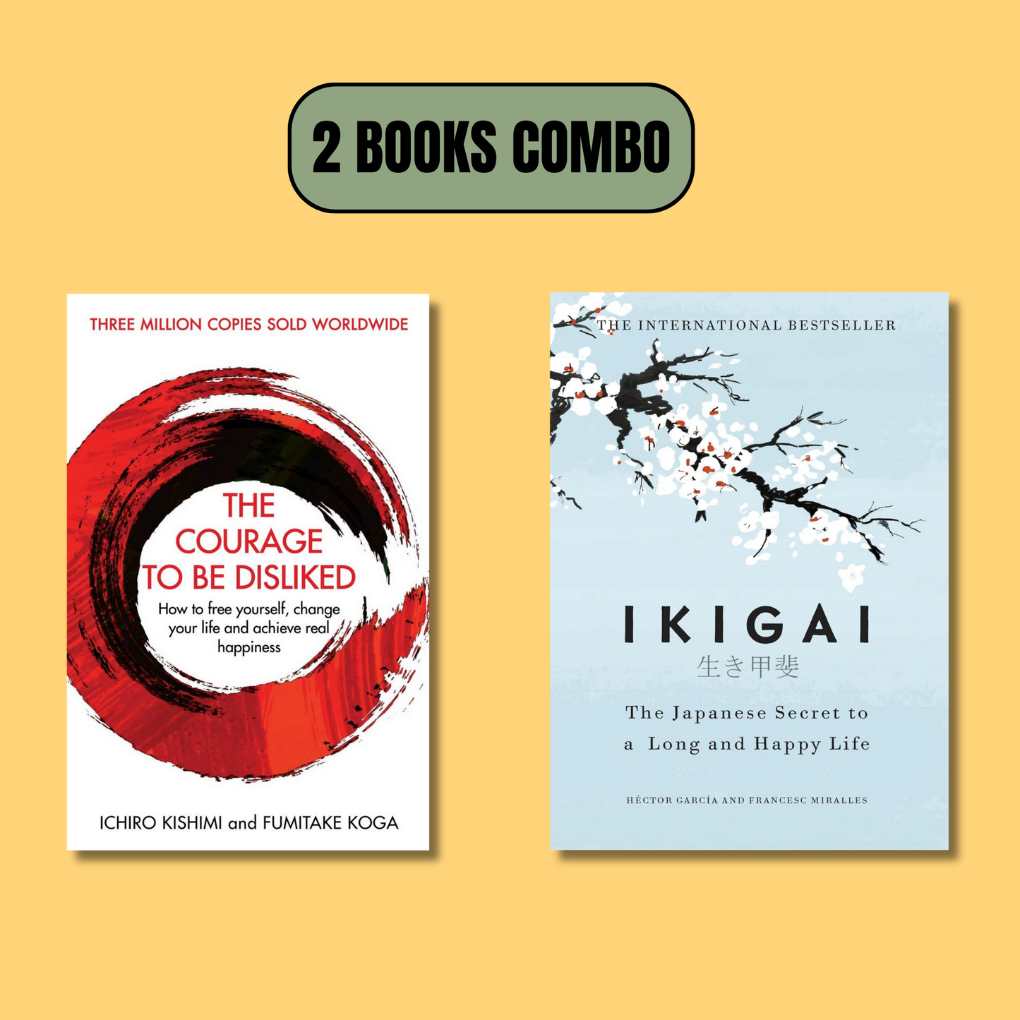 (Combo) The Courage To Be Disliked-Ikigai (Paperback) book combo set