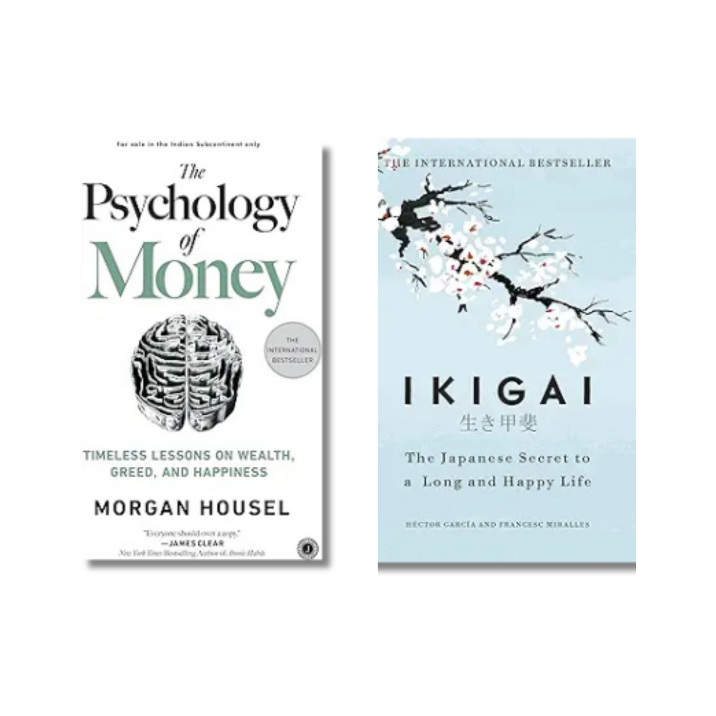 (Combo 2 Book) Psychology of Money + Ikigai