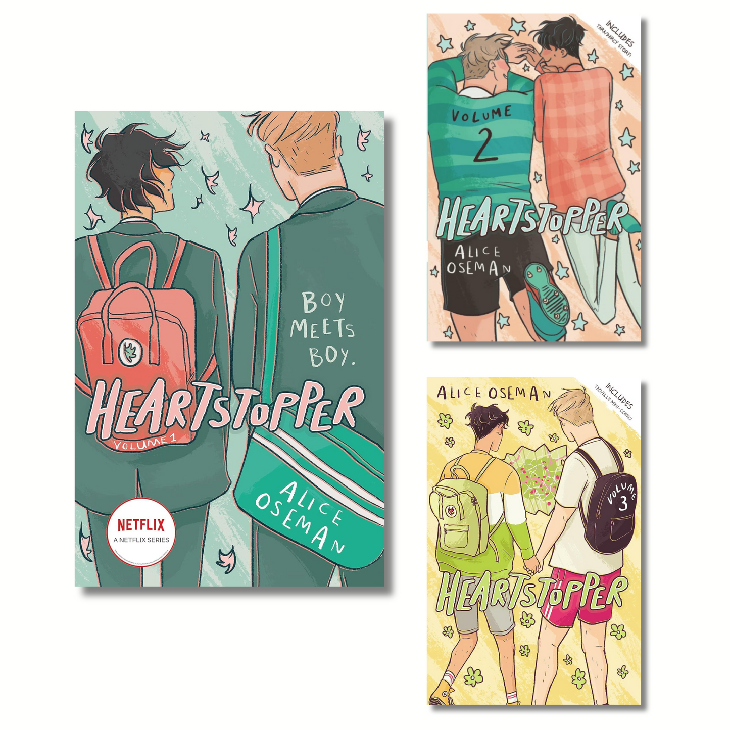 (Combo 3 Book) Heartstopper Volume 1,2 and 3