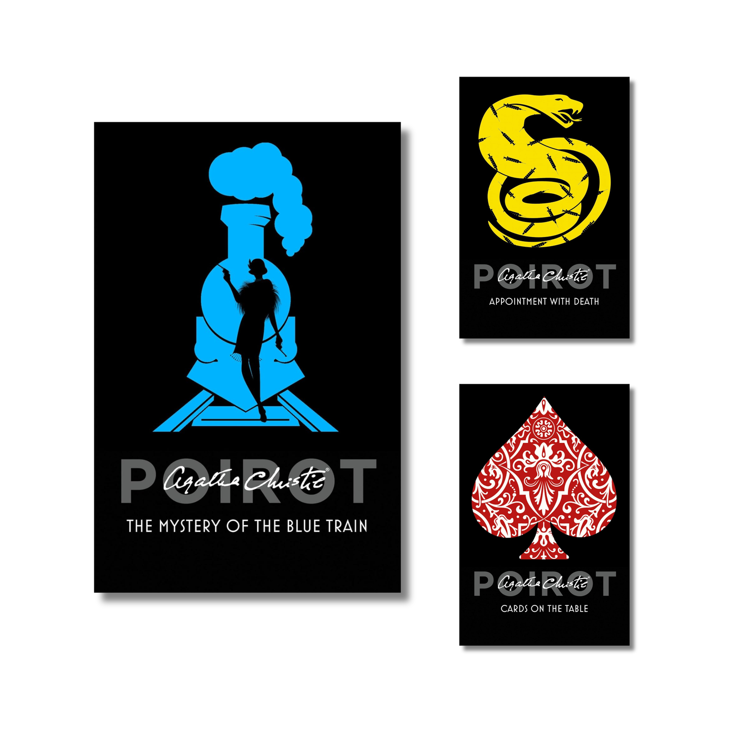 (Combo 3 Book) The Mystery of the Blue Train+Appointment with Death+Cards on the Table
