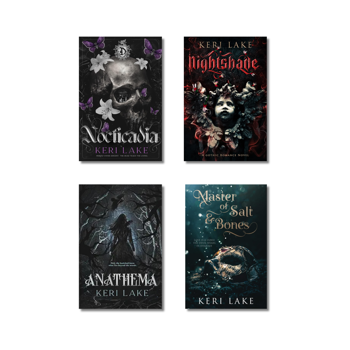 (Combo 4 Books) Nocticadia + Anathema + Nightshade + Master of Salt & Bones