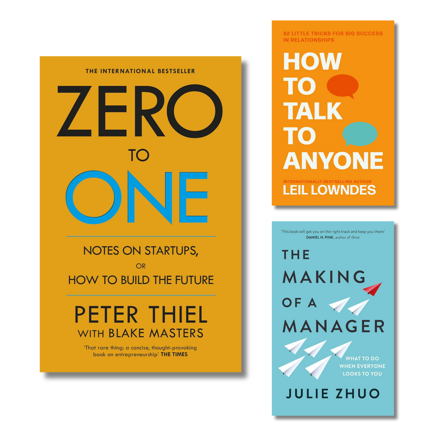 (Combo 3 Book) Zero to one, The making of a manager, How to talk to anyone