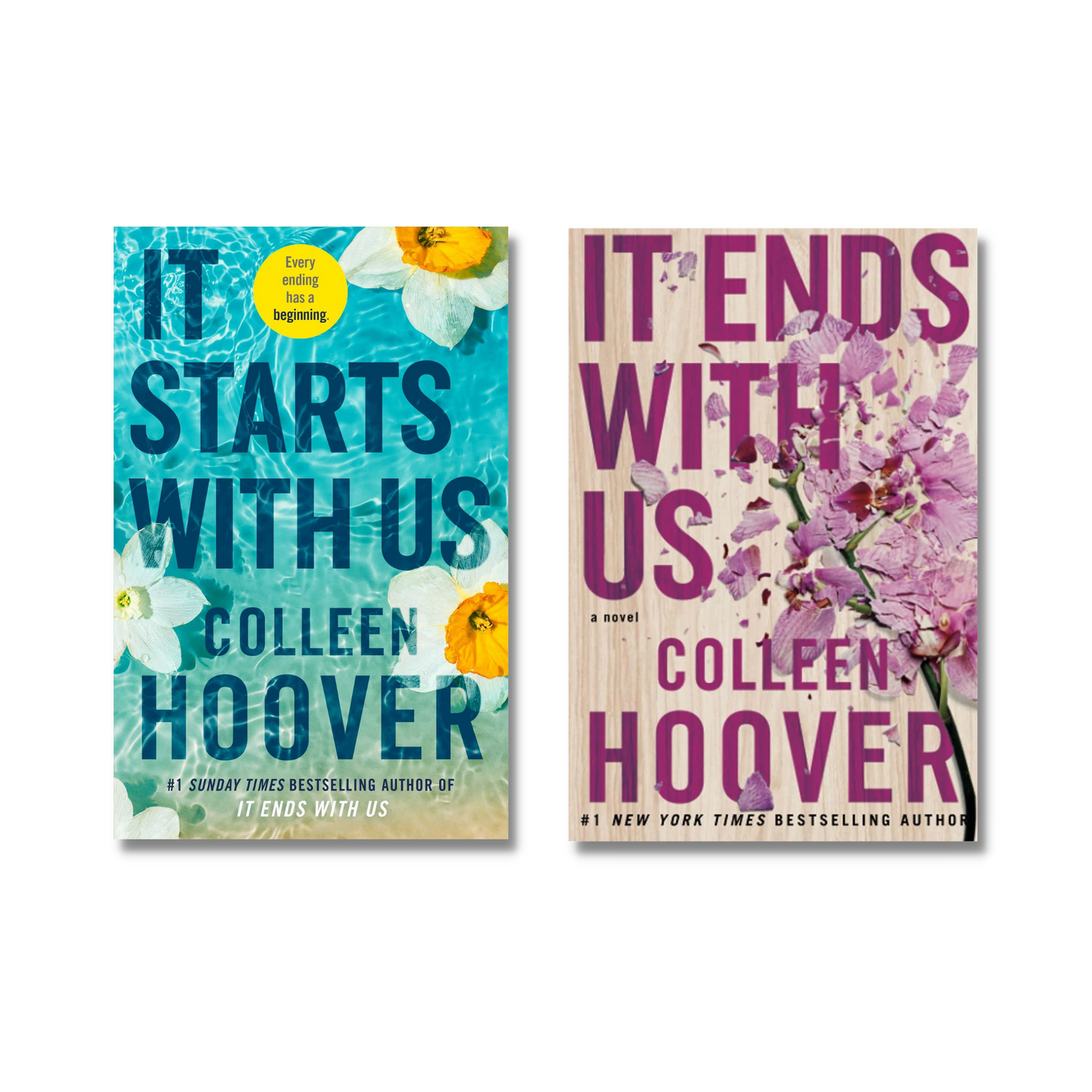 Combo Pack It Ends With Us + It Starts With Us (Paperback) By Colleen Hoover book combo set