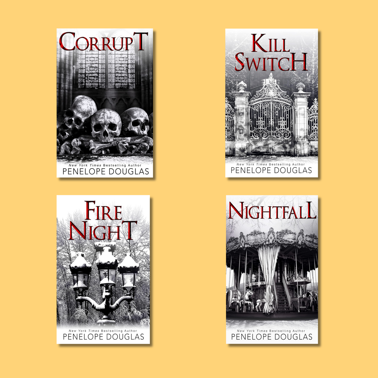 Combo 4 Books : Penelope Douglas (Paperback) book combo set