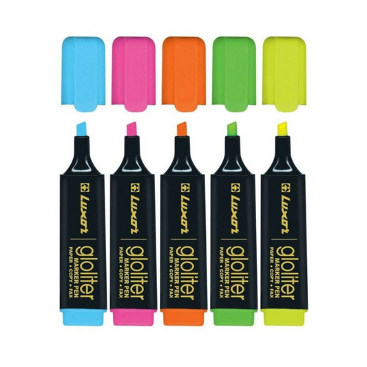 LUXOR Highlighters Mix (Pack of 5)
