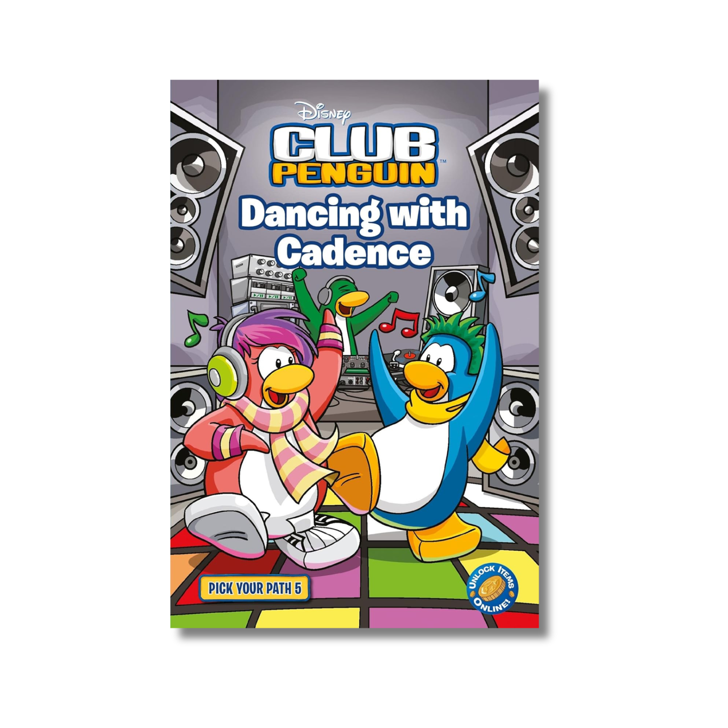 Club Penguin Pick Your Path 5: Dancing with Cadence (Club Penguin) used book front cover