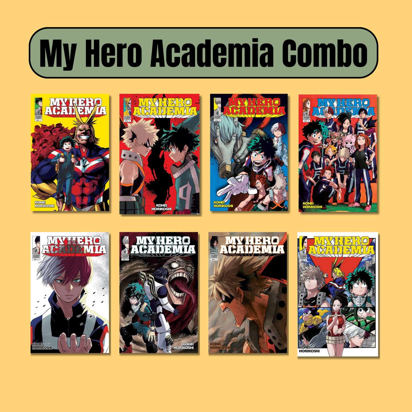 My Hero Academia Combo: 8 Books By Hirofumi Neda (Paperback) book combo set