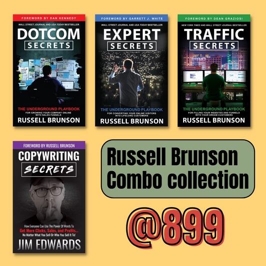 Russell Brunson Combo Collection (4 Books Set) Paperback