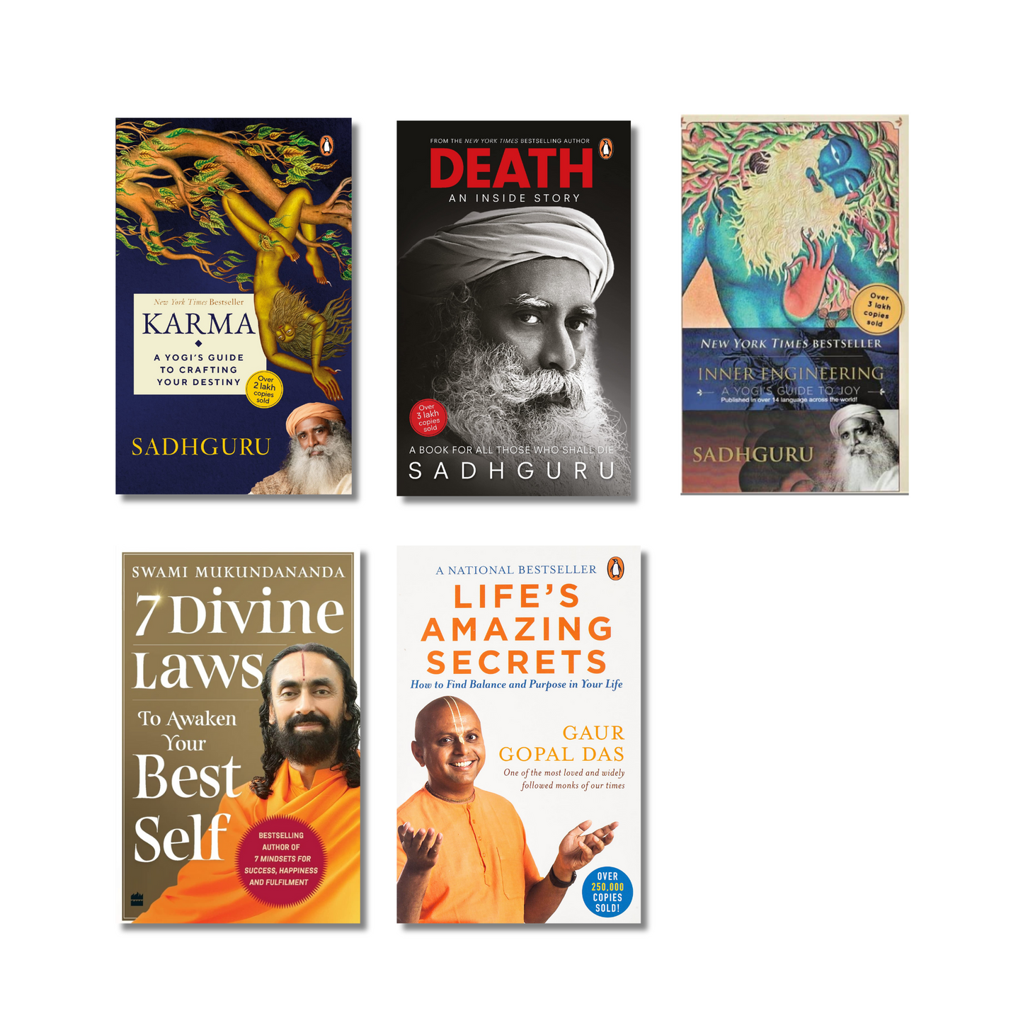 The Spiritual Combo: 5 Books (Paperback) book combo set