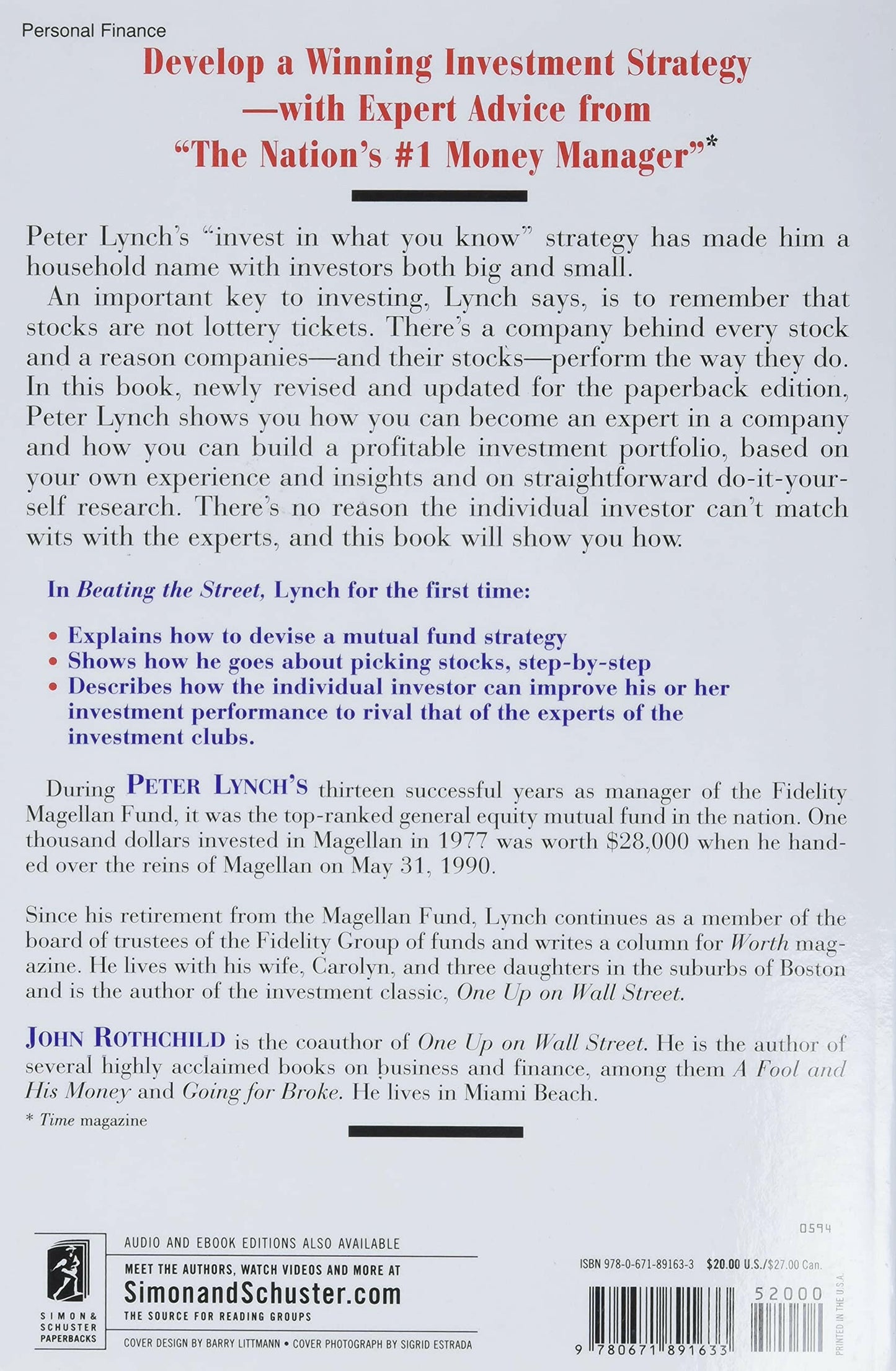 Beating the Street book - image 2
