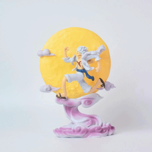 Monkey D. Luffy Gear 5 Moonlight Edition – 3D LED Anime Statue