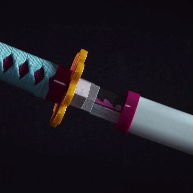 Mitsuri Kanroji Smoke Katana Sword – Demon Slayer 103cm Multi-Color LED Glowing Blade V2