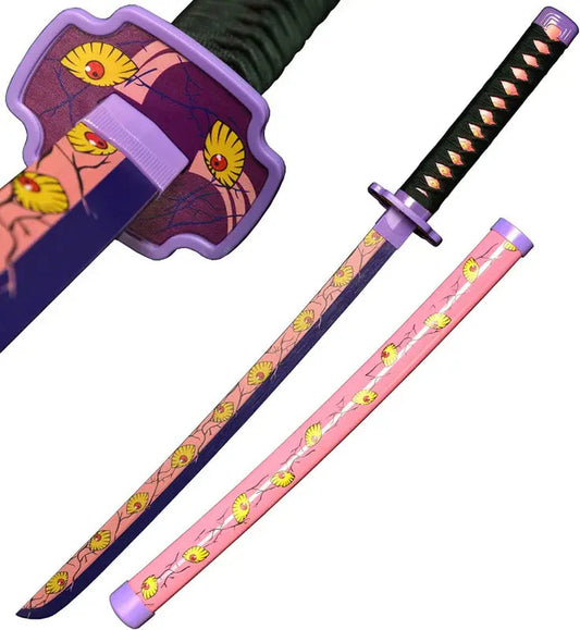 Demon Slayer: Kokushibo Nichirin Wooden Katana anime cosplay katana - image 6