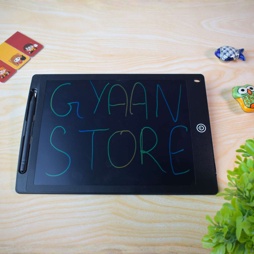 12-Inch LCD Writing Tablet – Colorful Reusable Drawing Pad with Lock Function