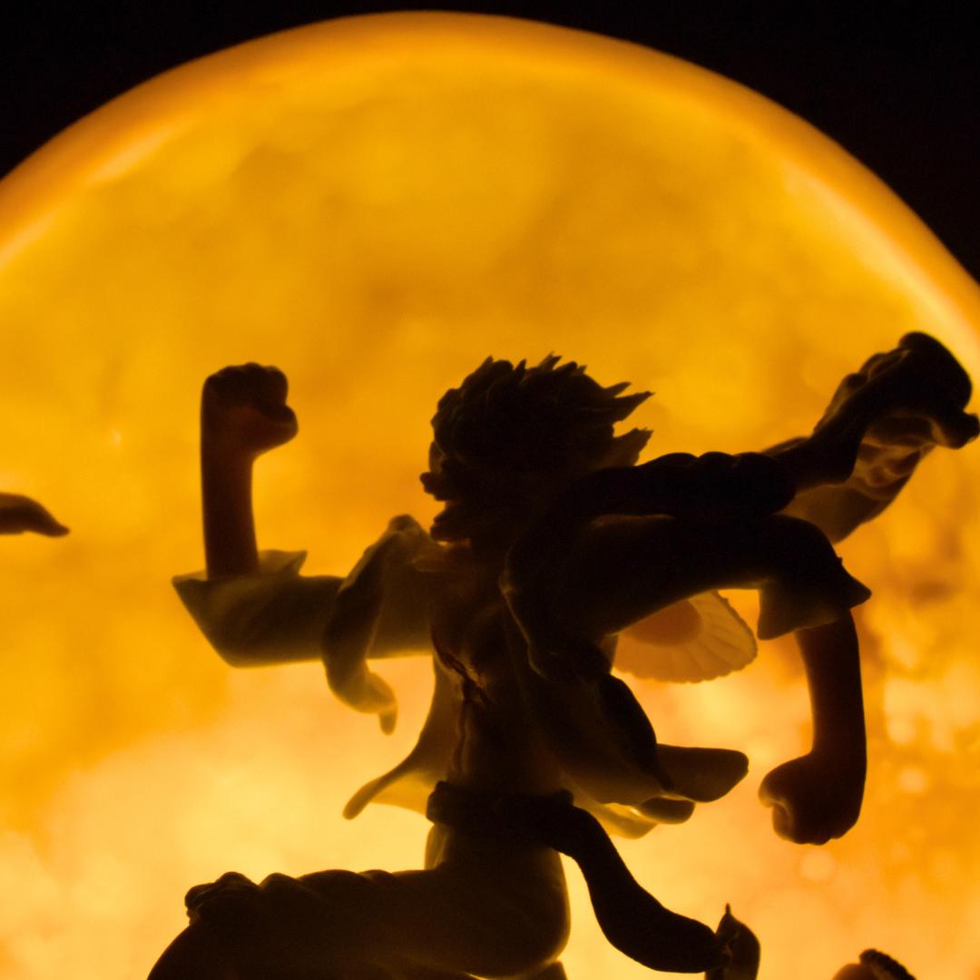 Monkey D. Luffy Gear 5 Moonlight Edition – 3D LED Anime Statue
