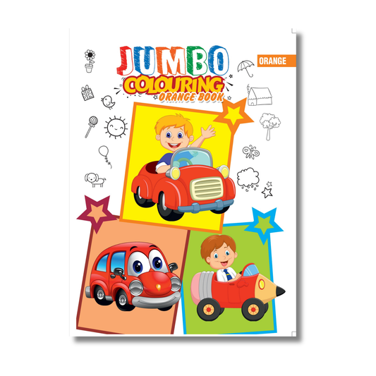 Jumbo Colouring Book - Orange