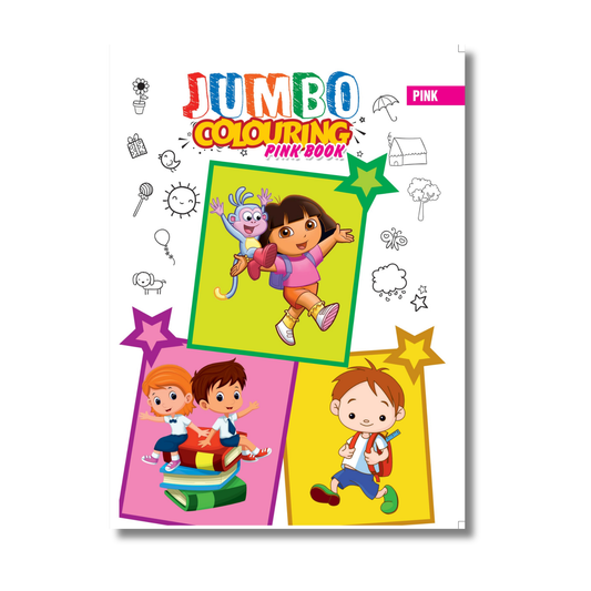 Jumbo Colouring Book - Pink