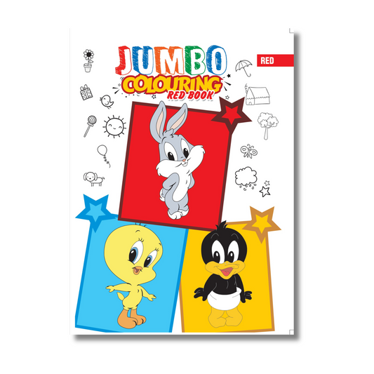 Jumbo Colouring Book - Red