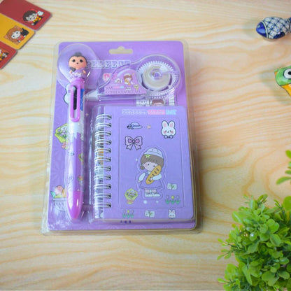Stationery Gift Set – Notebook, Pen & Correction Tape
