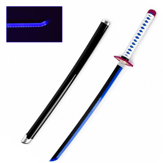 Giyu Tomioka Nichirin Sword – 104 cm LED Katana | Demon Slayer Cosplay