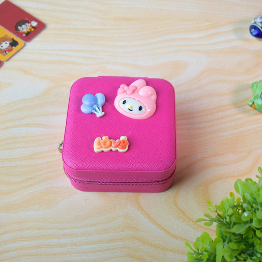 Travel Jewelry Organizer Case – Mini Portable Jewelry Storage Box for Rings, Earrings & Accessories