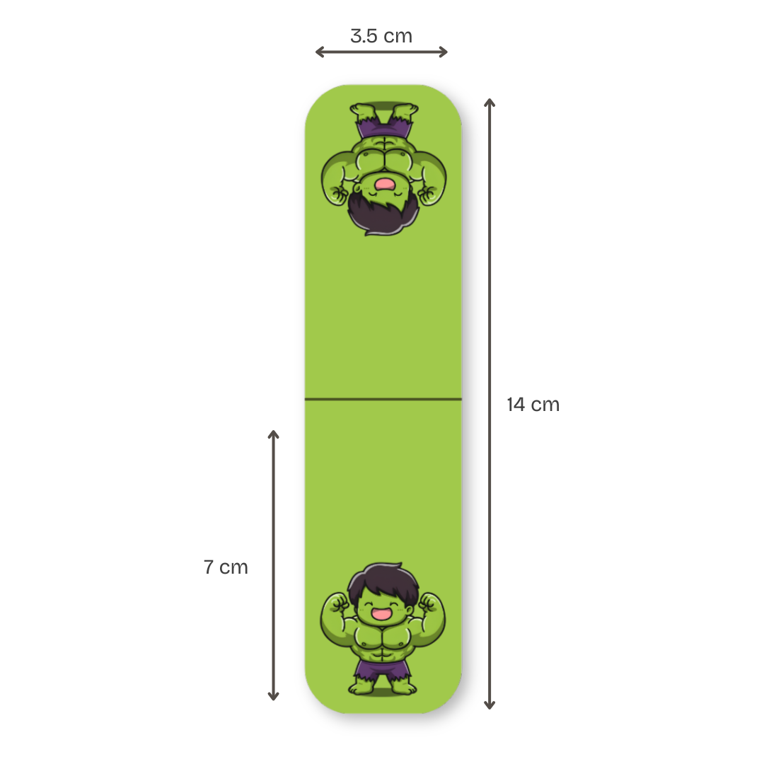 Marvel Avengers Magnetic Bookmarks – Set of 6 | Chibi Iron Man, Thor, Hulk, Thanos & More