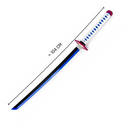 Giyu Tomioka Nichirin Sword – 104 cm LED Katana | Demon Slayer Cosplay