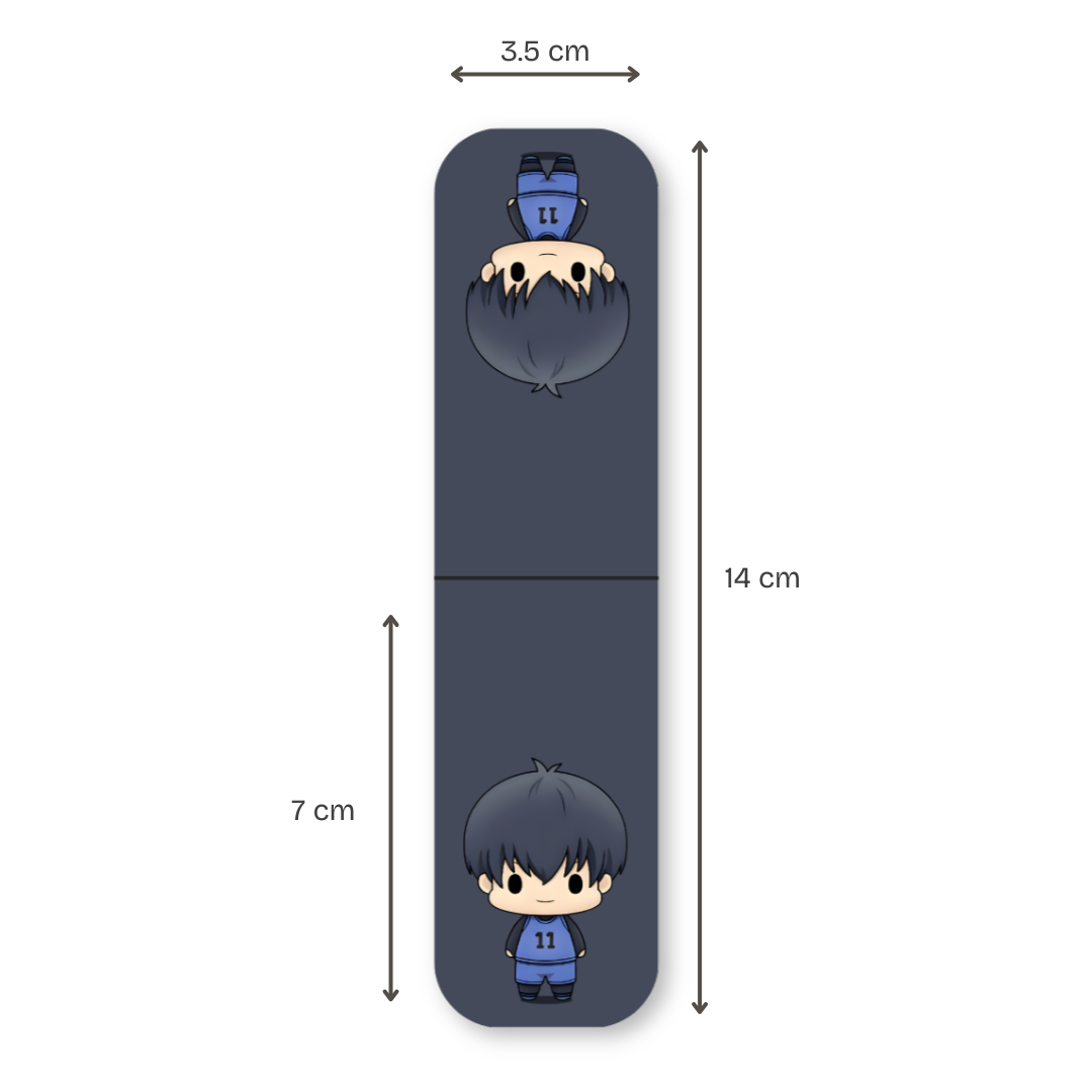 Blue Lock Magnetic Bookmarks (Set of 6) – Chibi Anime Bookmark Set | Gyaanstore Exclusive