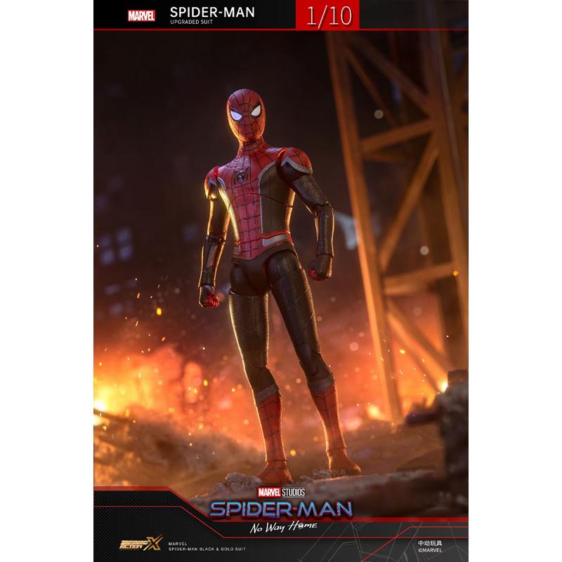 Spider-Man Upgraded Suit ZD Toys Action Figure – 1/10 Scale Marvel Collectible (No Way Home)