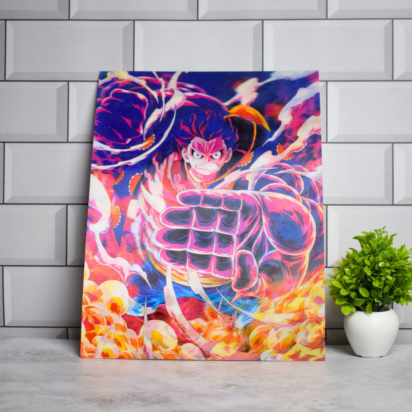 Luffy Gear Fourth (Boundman) – 3D Lenticular A3 Poster