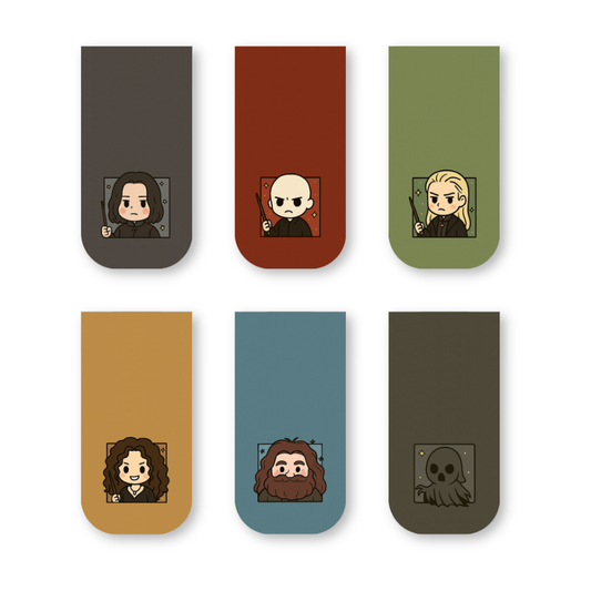 Harry Potter Villains Magnetic Bookmarks – Set of 6 | Gyaanstore Exclusive