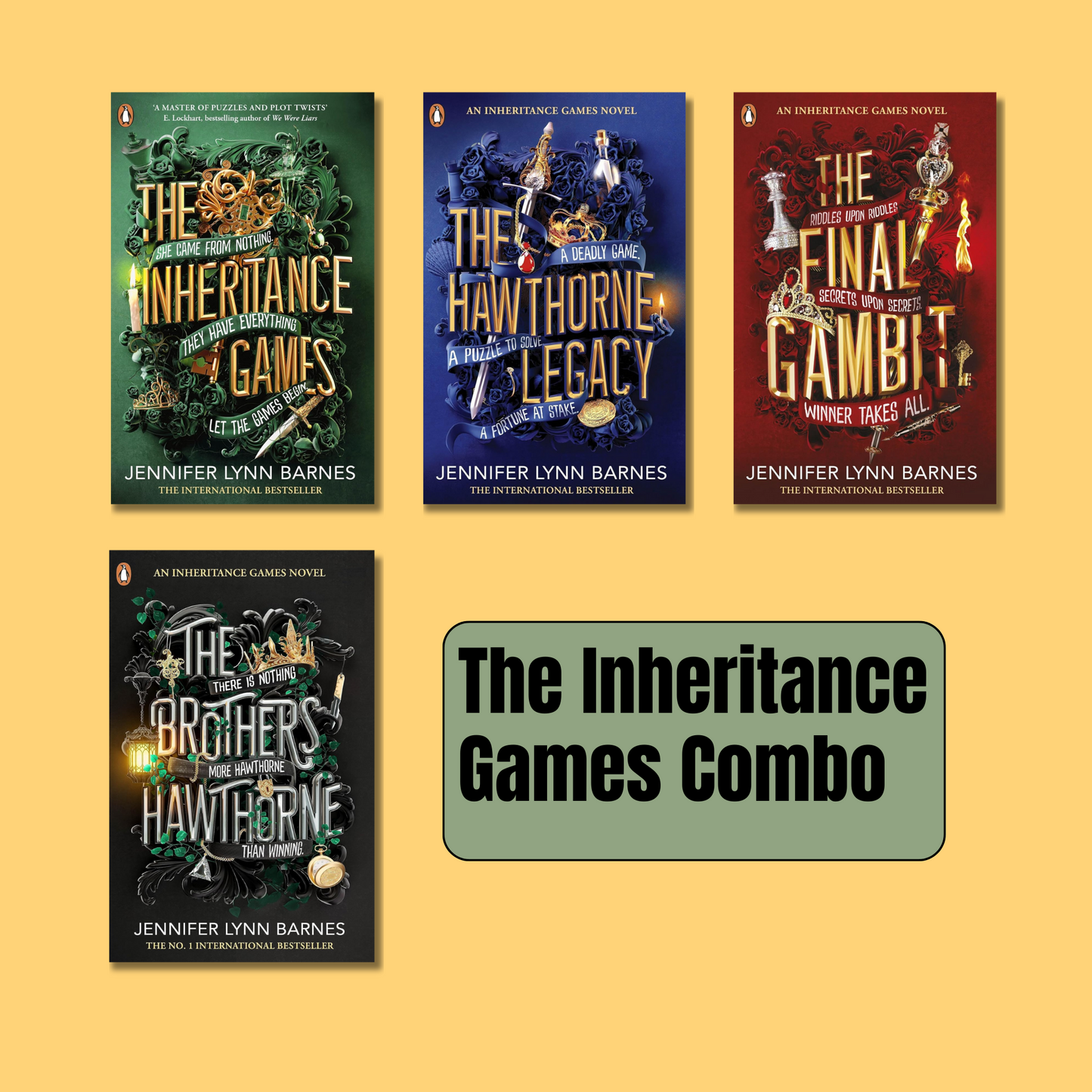 The Inheritance Games Combo: 4 Books By Jennifer Lynn Barnes (Paperback)