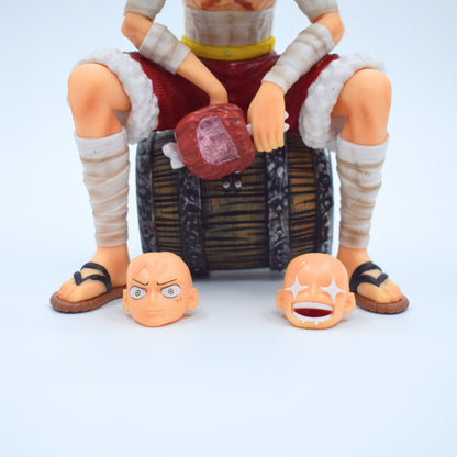 Monkey D. Luffy Barrel Sitting Figure – 18.5 cm Anime Collectible