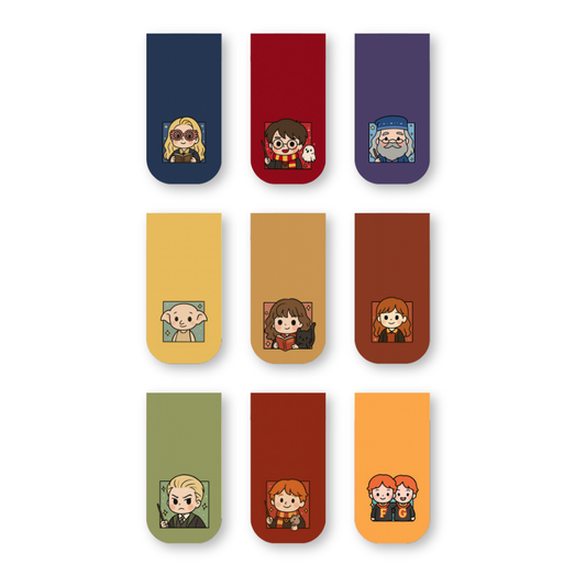Harry Potter Magnetic Bookmarks (Set of 9) | Gyaanstore Exclusive