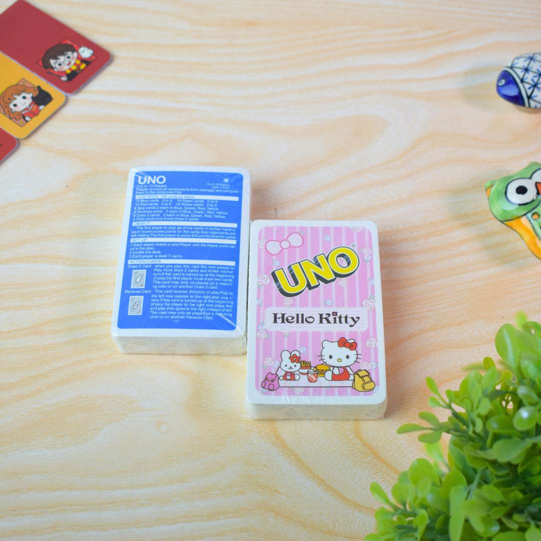 UNO Playing Cards – Themed Card Game Set (Pokemon, Doraemon, Hello Kitty, Harry Potter, UNO Flip & More)