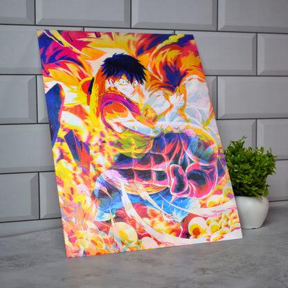 Luffy Gear Fourth (Boundman) – 3D Lenticular A3 Poster