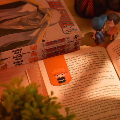 Bleach Magnetic Bookmarks – Set of 6 | Chibi Ichigo, Rukia, Toshiro, Renji & More